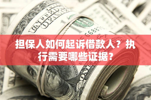 武汉担保人如何起诉借款人？执行需要哪些证据？