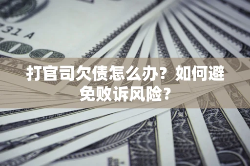 武汉打官司欠债怎么办？如何避免败诉风险？