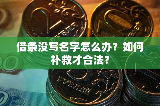 武汉借条没写名字怎么办？如何补救才合法？