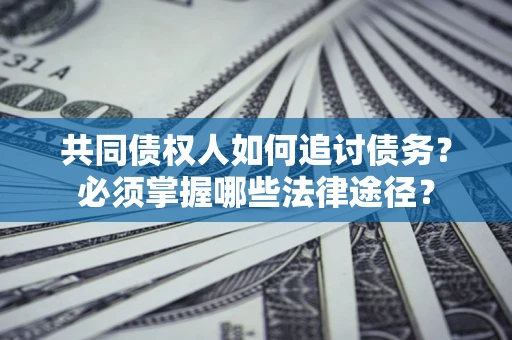 武汉共同债权人如何追讨债务？必须掌握哪些法律途径？