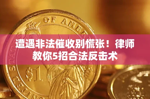 武汉遭遇非法催收别慌张！律师教你5招合法反击术