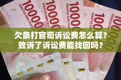 武汉欠条打官司诉讼费怎么算？败诉了诉讼费能找回吗？