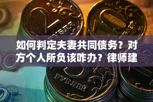武汉如何判定夫妻共同债务？对方个人所负该咋办？律师建议