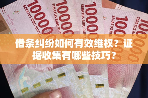 武汉借条纠纷如何有效维权？证据收集有哪些技巧？