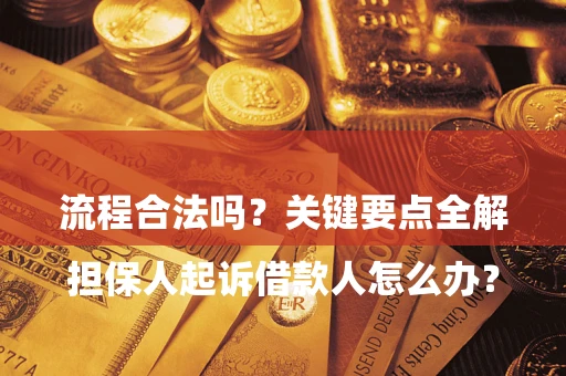 武汉

担保人起诉借款人怎么办？流程合法吗？关键要点全解析