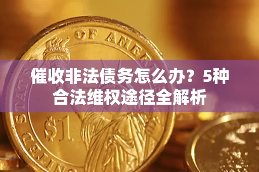 武汉催收非法债务怎么办？5种合法维权途径全解析