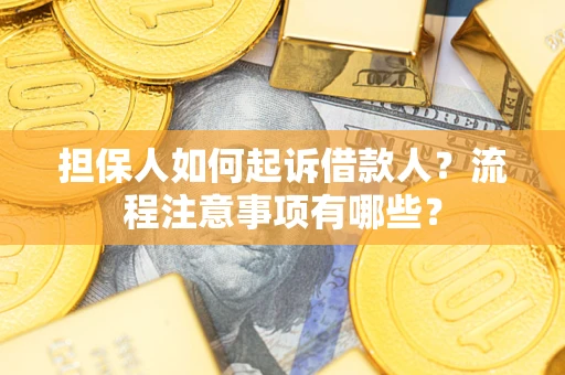 武汉担保人如何起诉借款人？流程注意事项有哪些？
